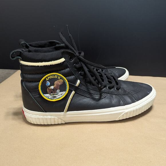 VANS NASA Space Voyager SK8-Hi Sneakers Black Leather High Top Mens 12 Astronaut - Picture 4 of 10